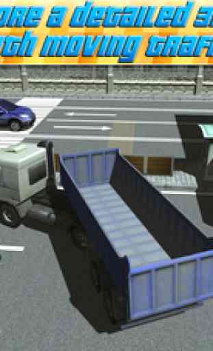Trash Truck Parking Simulator Game - Real Monster Garbage Car Driving Test Racing Games 3