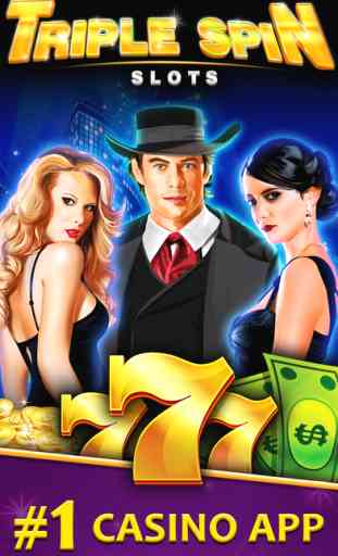 Triple Spin Casino Slots - All New, Grand Vegas Slot Machine Games in the Double Rivers Valley! 1