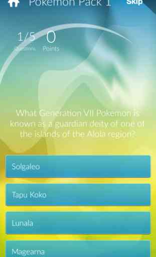 Quiz Pokemon GO Edition 2