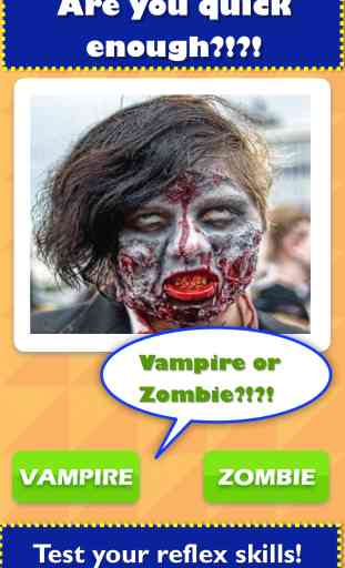 TicToc Pic: Zombie or Vampire Reflex Test Game 1