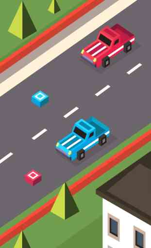 Traffic Road: 2 Cars Swerve on the Road 1