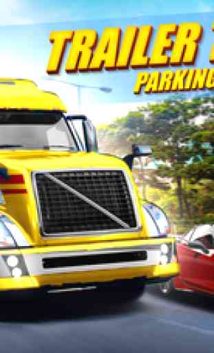 Trailer Truck Parking with Real City Traffic Car Driving Sim 1