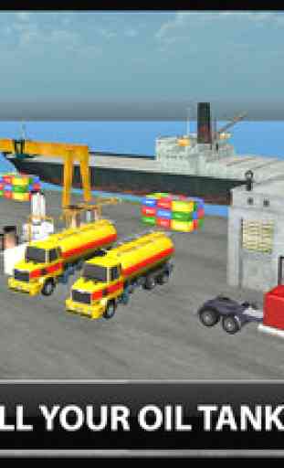 Transport Oil 3D - Cruise Cargo Ship and Truck Simulator 1