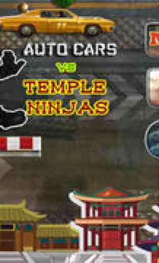 Turbo Cars Vs Temple Ninjas: Speed Racing Game 2