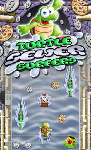 Turtle Sewer Surfer's FREE - A Swim-ing Jetpack Game 1