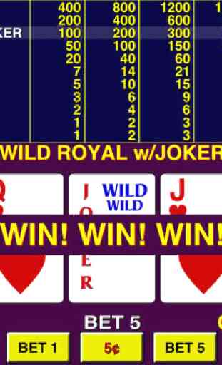 Video Poker ⋆ Jokers Wild 3
