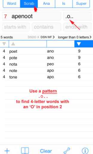 Words Finder PRO Dansk/Danish - find the best words for crossword, Wordfeud, Scrabble, cryptogram, anagram and spelling 4