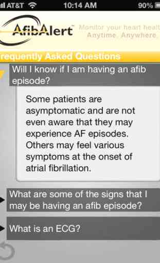 AfibAlert Atrial Fibrillation Monitor App 2