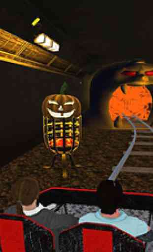 VR Halloween Roller Coaster Ride Haunted Cave Free 4