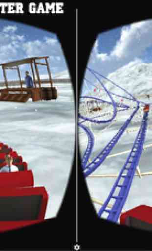 VR Roller Coaster Ride: Winter Amusement Park Pro 1