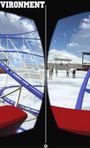 VR Roller Coaster Ride: Winter Amusement Park Pro 2