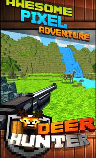 Wild Deer Hunt-ing Survival Pixel World 2016 - Mini Hunter 1