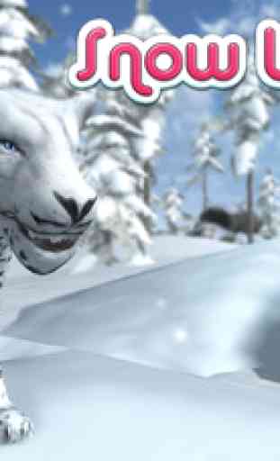 Wild Snow Leopard: Animal Simulator 1