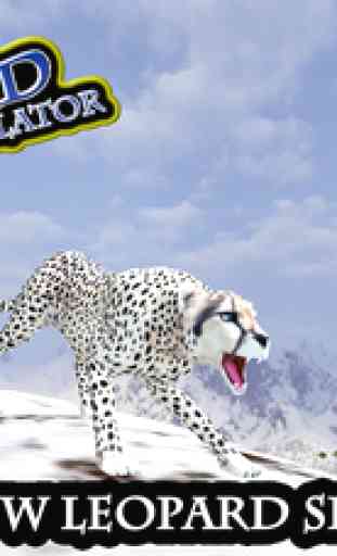 Wild Snow Leopard Mountain Simulator 3