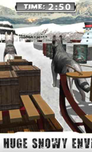 Winter Snow Dog Sledding Ski Simulator 3D 4