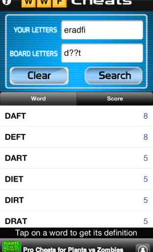 Words Cheats Free - Cheater & Solver for Words with Friends Lite 3