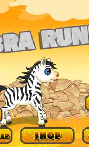 Zebra Runner - My Cute Little Zebra Running Game 3