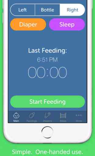 Baby Feeding Log - Newborn Breastfeeding, Bottle and Nursing Tracker with Timer 1