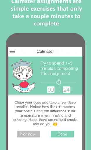 Calmster - Quick Help with Stress, Depression, Anxiety, PTSD, OCD, Panic Attacks and ADHD disorders 2