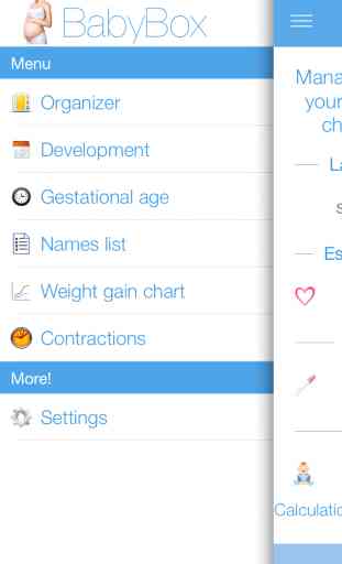 BabyBox • Pregnancy calendar, organizer, tracker & contraction timer 1
