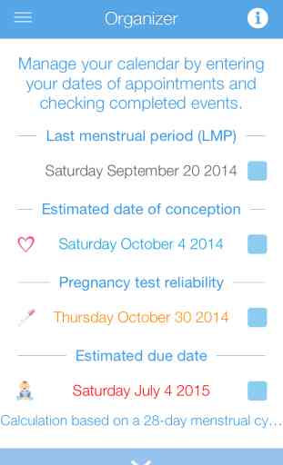 BabyBox • Pregnancy calendar, organizer, tracker & contraction timer 2