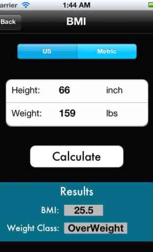 BMI - BMR - Body Fat Percentage Calculator 1