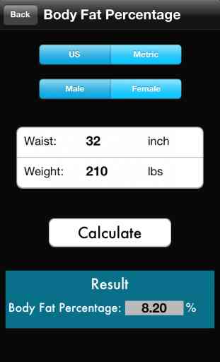 BMI - BMR - Body Fat Percentage Calculator Free 4