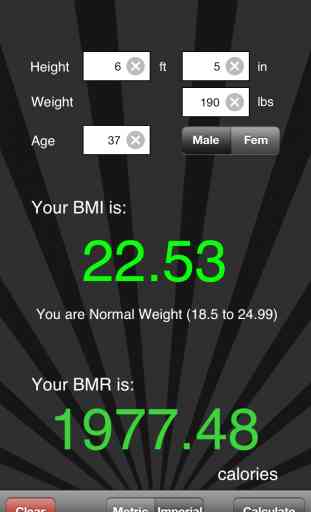 BMI & BMR Calculator Free 4