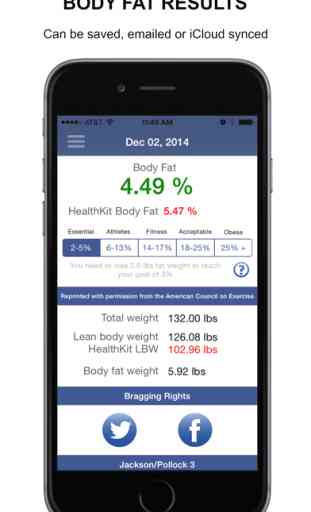 Body Tracker - Body Fat Calculator, Weight Loss, BMI, BMR, Macronutrients 2