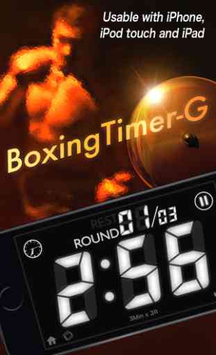 Boxing Timer G - Boxing Workout interval round timer 1