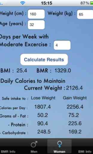 Calorie Intake Calculator 1
