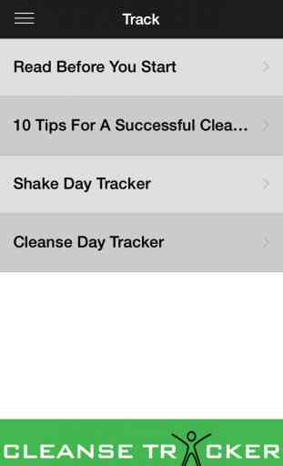 Cleanse Tracker 3