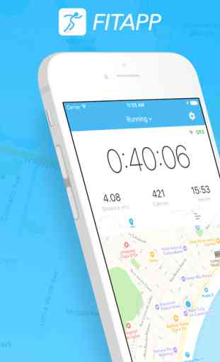 FITAPP GPS Running Walking Fitness Calorie Counter 1