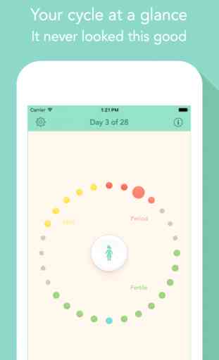 Cycles - Period tracker with fertility calendar and reminders for both of you. 1