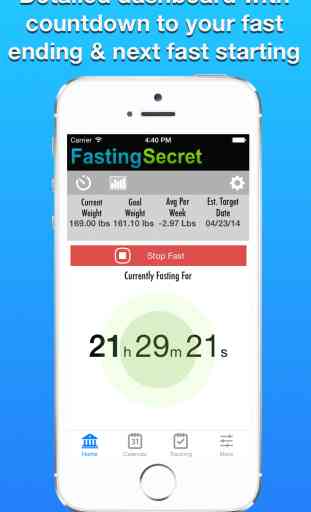 Fasting Secret - the Fast & Weight Loss Diet app, works with intermittent, 5:2, 16:8 and alternate day fasting diet plans 1