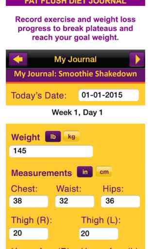 Fat Flush Diet Plan & Meal Tracker Program: Menus, Diary, Recipes & the Smoothie Shakedown Detox Diet for Weight Loss & Health 3