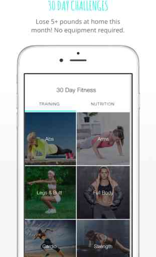 Fit Guide - Free 30 Day Ab, Squat and Cardio Fitness Challenges for Girls at Home! 1