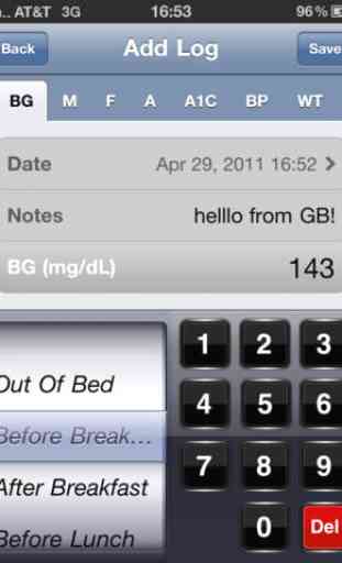Glucose Buddy - Diabetes Logbook Manager w/syncing, Blood Pressure, Weight Tracking 2