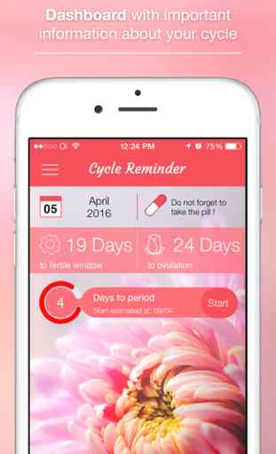 Cycle Reminder - Period Calendar and Fertility & Ovulation tracker 1