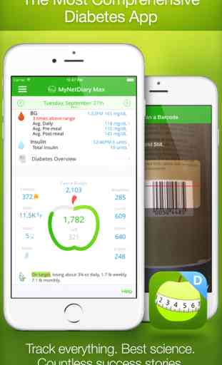Diabetes and Blood Glucose Tracker by MyNetDiary 1