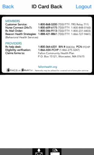 Fallon Health Member ID Card 4