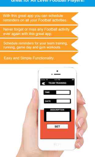Football Reminder App - Timetable Activity Schedule Reminders-Sport 2