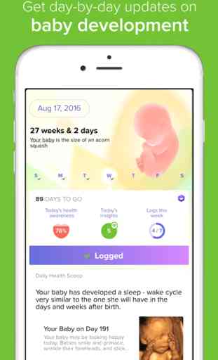 Glow Nurture - Pregnancy Tracker, Baby Calendar 1