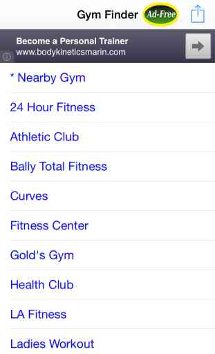 Gym Finder FREE: Get Your Gym Workouts for Better Health and Fitness! 1