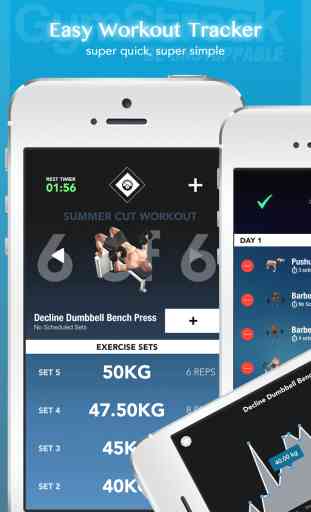 GymStreak Bodybuilder FREE - Bodybuilding app with lifting exercises, workouts and an exercise tracker 3
