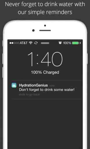 Hydration Genius - Daily Water Logger, keep track of your fluid intake, great for workouts and training 3