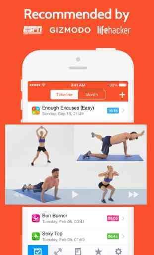 Instant Abs Trainer : 100+ ab exercises and workouts for free,  quick mobile personal trainer, on-the-go, home, office, travel powered by Fitness Buddy and Instant Heart Rate 2