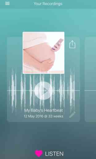 Hear My Baby - Heartbeat Monitor Pregnancy App 4