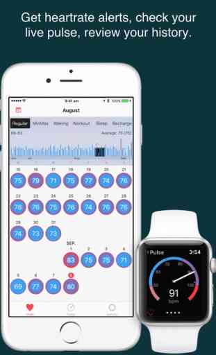 HeartWatch. Heart & Activity Monitor for Watch 1