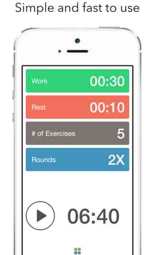 HIIT Clock - Simple Interval Training Timer 1